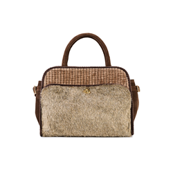 SHARON FUR VELLUTO CON APPLICAZIONE TEDDY N01 TESTA DI MORO